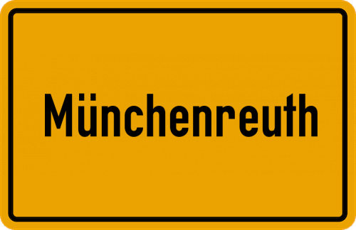 Ortsschild Münchenreuth