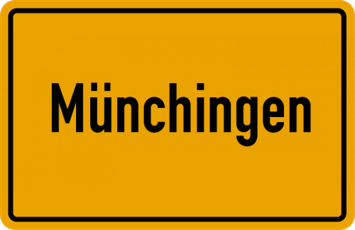 Ortsschild Münchingen