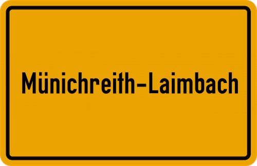 Ortsschild Münichreith-Laimbach