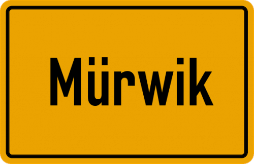 Ortsschild Mürwik