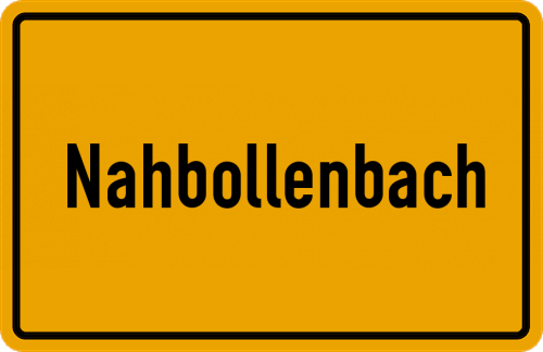 Ortsschild Nahbollenbach