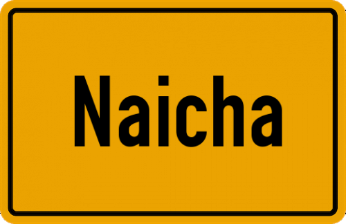 Ortsschild Naicha