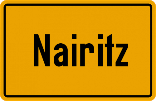 Ortsschild Nairitz
