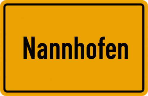 Ortsschild Nannhofen