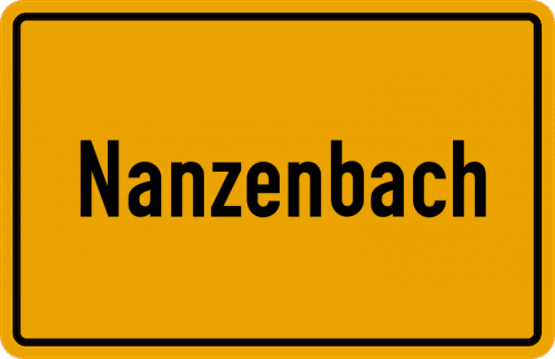 Ortsschild Nanzenbach