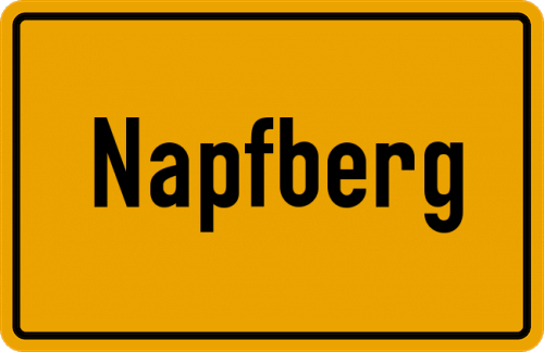 Ortsschild Napfberg