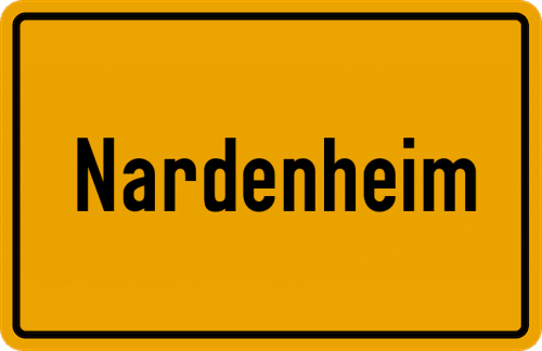 Ortsschild Nardenheim