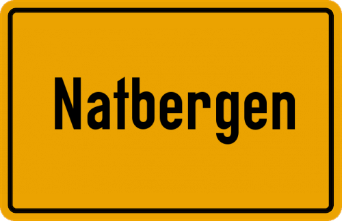 Ortsschild Natbergen