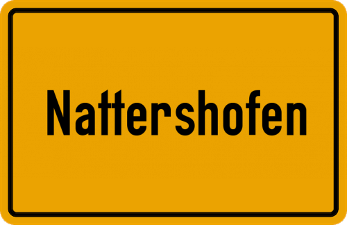 Ortsschild Nattershofen