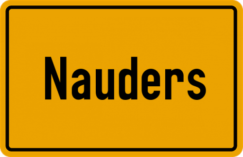 Ortsschild Nauders