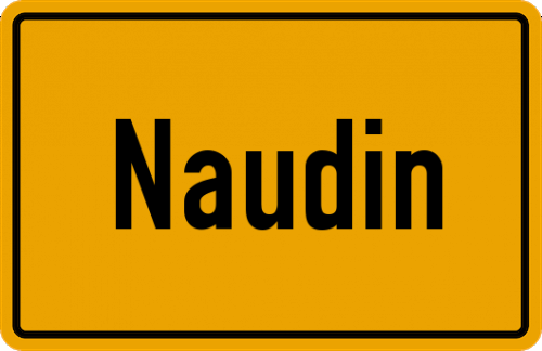 Ortsschild Naudin