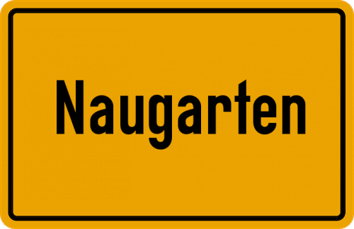Ortsschild Naugarten