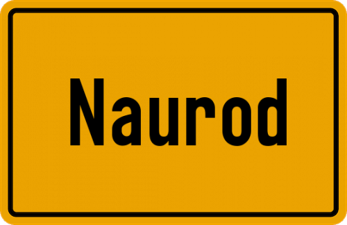 Ortsschild Naurod, Taunus
