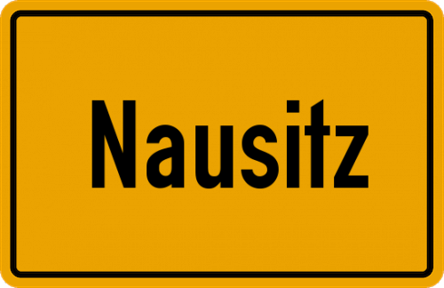 Ortsschild Nausitz