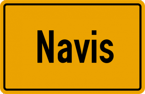 Ortsschild Navis