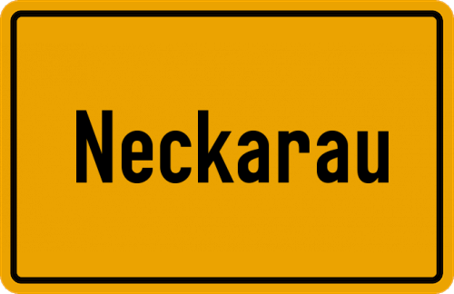 Ortsschild Neckarau
