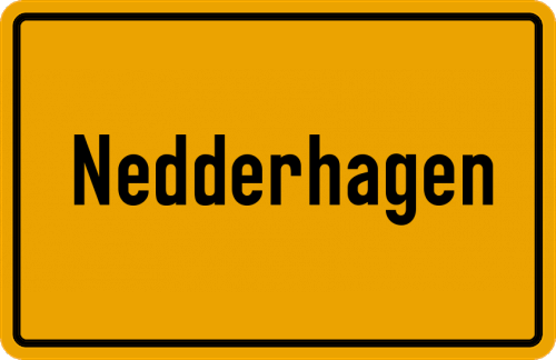 Ortsschild Nedderhagen