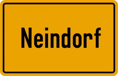 Ortsschild Neindorf, Kreis Wolfenbüttel