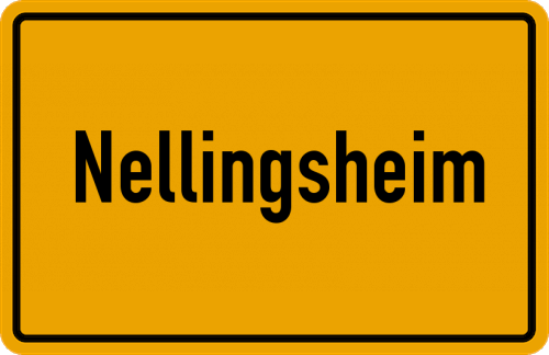 Ortsschild Nellingsheim