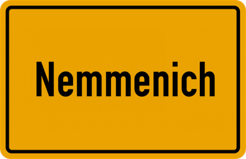 Ortsschild Nemmenich