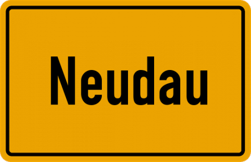 Ortsschild Neudau, Rottal