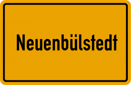 Ortsschild Neuenbülstedt