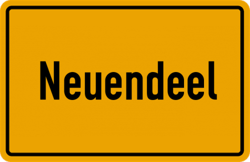 Ortsschild Neuendeel