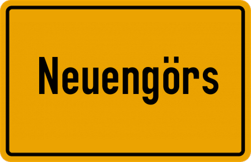 Ortsschild Neuengörs