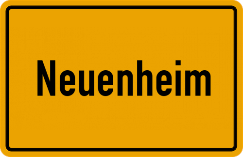 Ortsschild Neuenheim