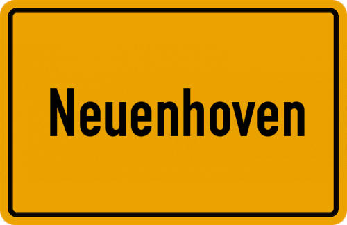 Ortsschild Neuenhoven