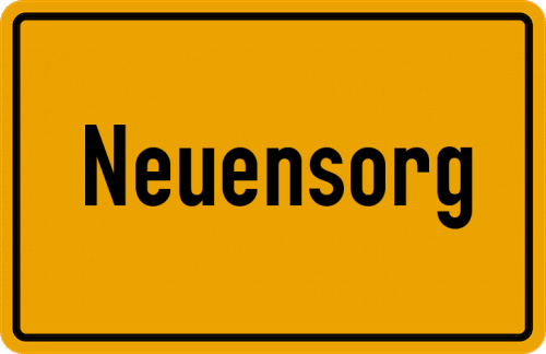 Ortsschild Neuensorg