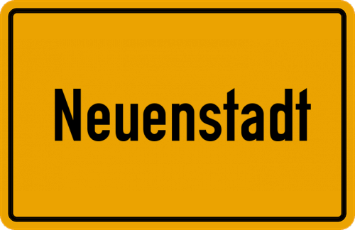 Ortsschild Neuenstadt