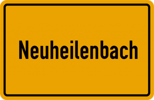 Ortsschild Neuheilenbach
