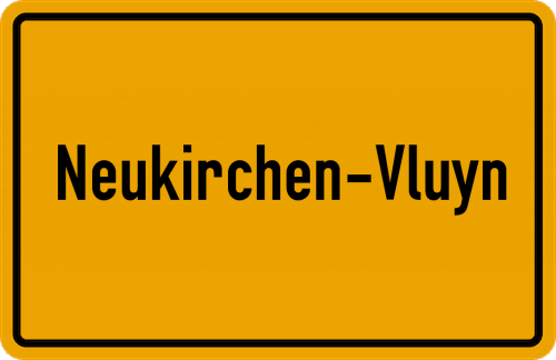 Ortsschild Neukirchen-Vluyn