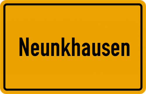Ortsschild Neunkhausen
