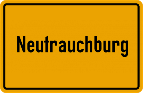 Ortsschild Neutrauchburg