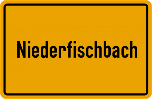 Ortsschild Niederfischbach