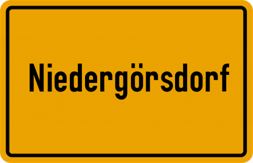 Ort Niedergörsdorf zum kostenlosen Download