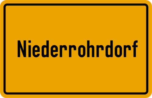 Ortsschild Niederrohrdorf