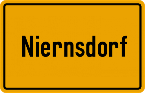 Ortsschild Niernsdorf
