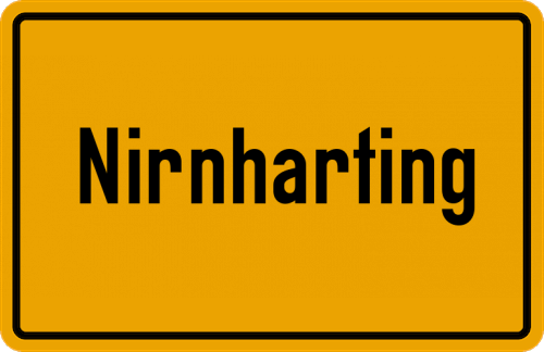 Ortsschild Nirnharting