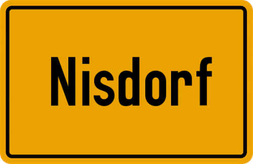 Ortsschild Nisdorf
