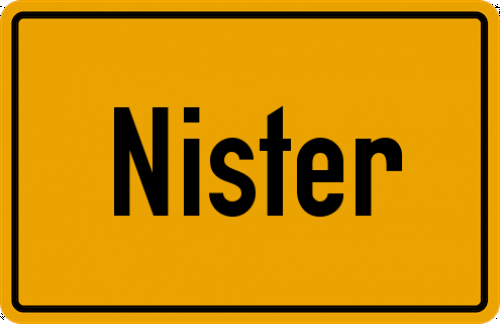 Ortsschild Nister