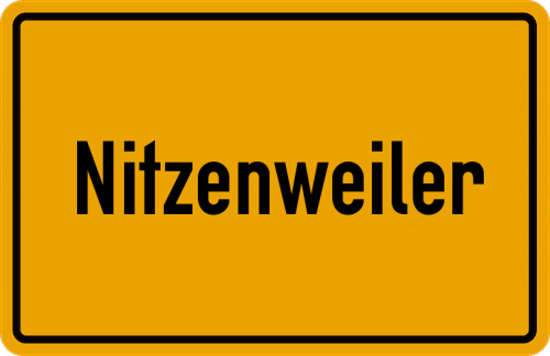 Ortsschild Nitzenweiler