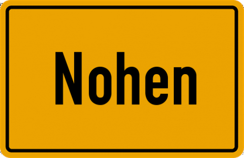 Ortsschild Nohen