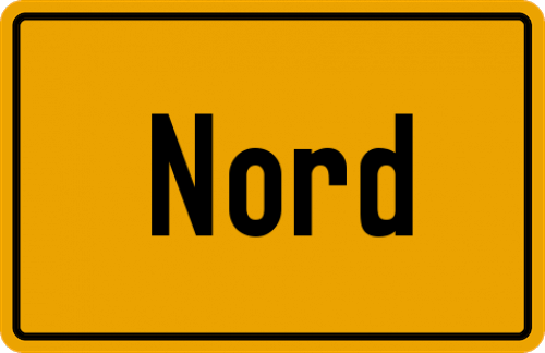 Ortsschild Nord