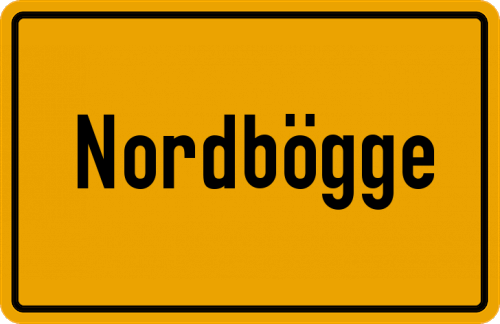 Ortsschild Nordbögge
