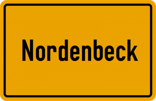 Ortsschild Nordenbeck