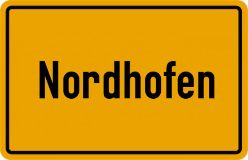 Ortsschild Nordhofen