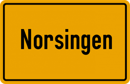 Ortsschild Norsingen